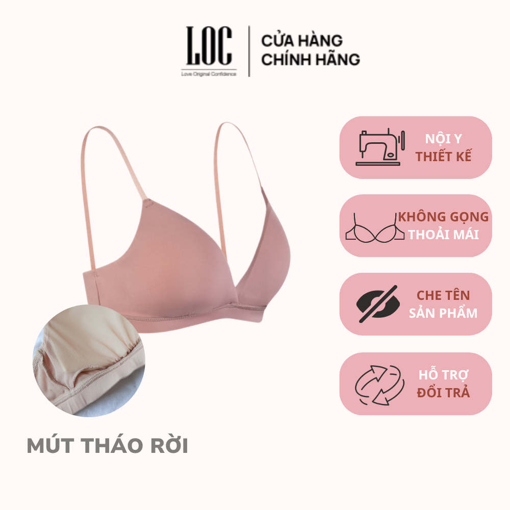 Áo ngực không gọng LOC Cotton Thun lạnh siêu thoải mái - Basic Thun lạnh mút rời | BigBuy360 - bigbuy360.vn