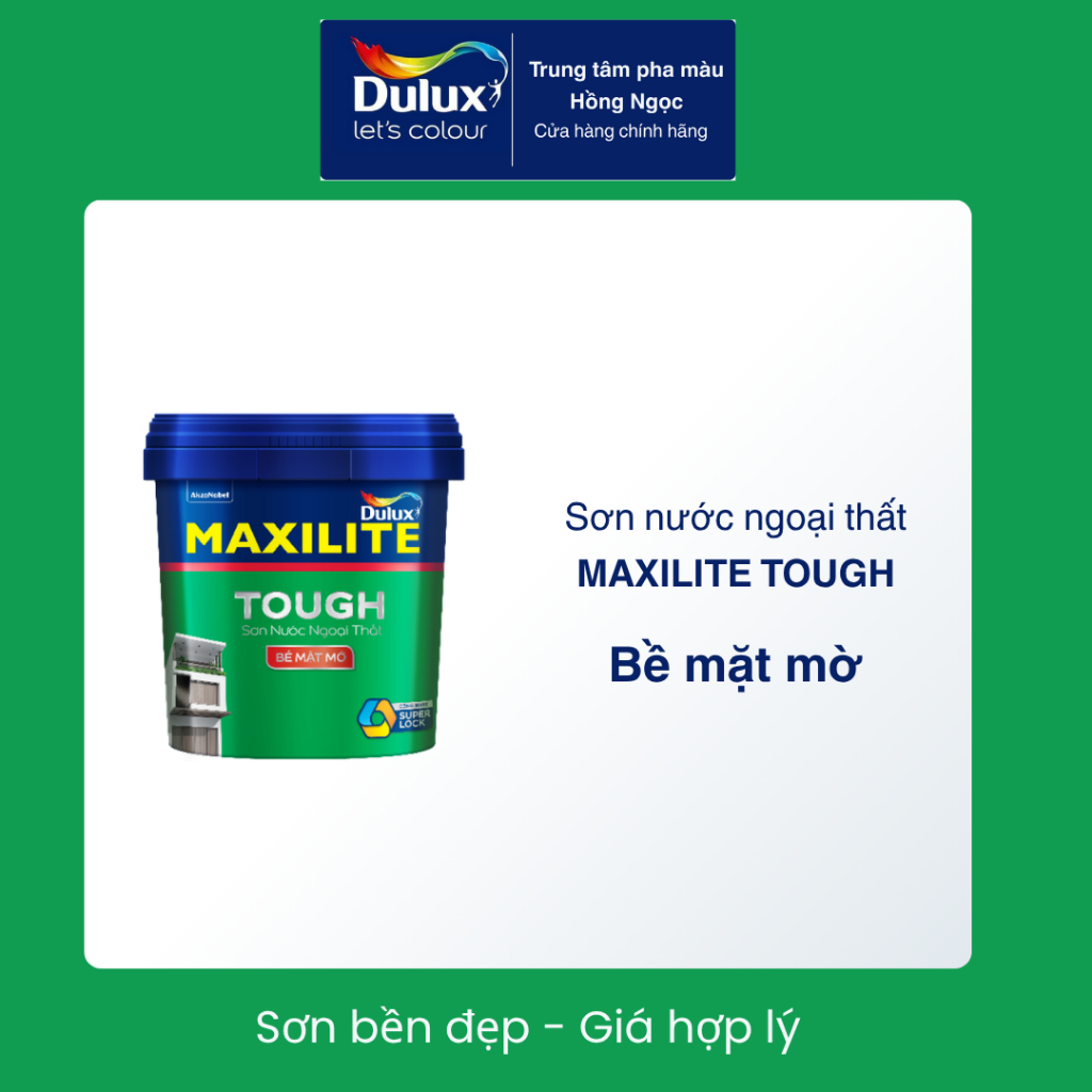 Sơn nước ngoại thất Maxilite Touch, bề mặt mờ (5 LÍT)