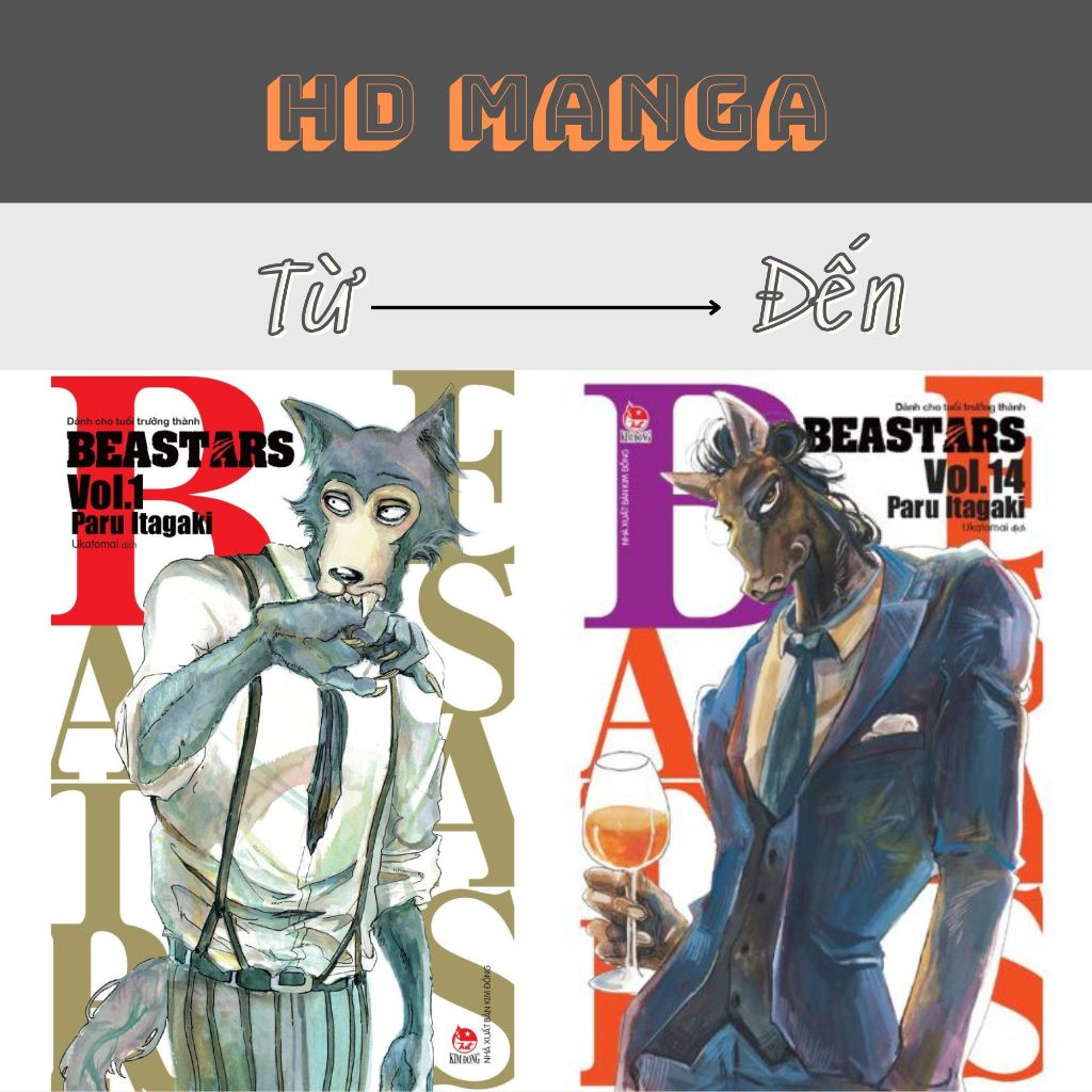Truyện tranh - Beastars - Tập 2 3 4 5 6 7 8 9 10 12 13 14 - NXB Kim Đồng