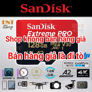 Thẻ nhớ microsdxc sandisk extreme pro a2 - 128gb v30 u3 class 10 uhs-i 200mb/s 170mb/s