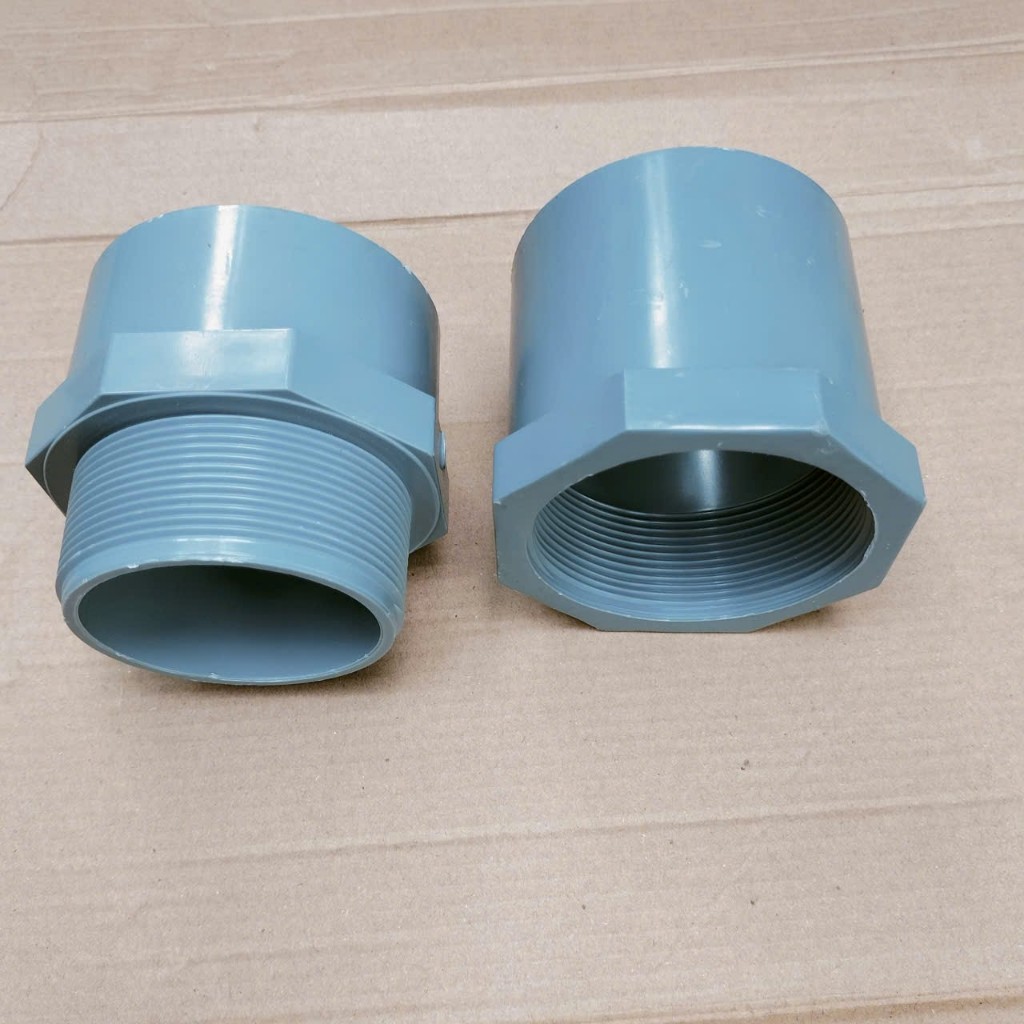 Ren ngoài, ren trong ống nhựa pvc phi 60mm, 75mm