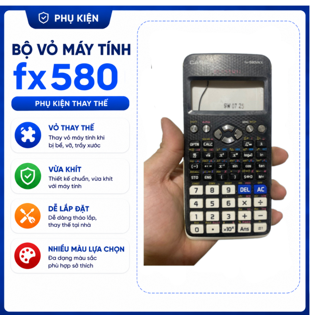 Bộ vỏ máy tính casio fx 580