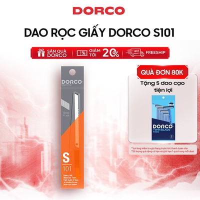 Dao Rọc Giấy Hàn Quốc DORCO - S101 - Túi 1 Cây Dao Rọc Giấy