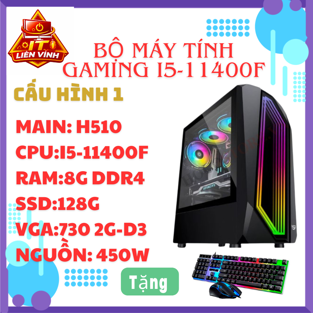 Bộ Máy Tính Gaming i5-11400F Mạnh Mẽ