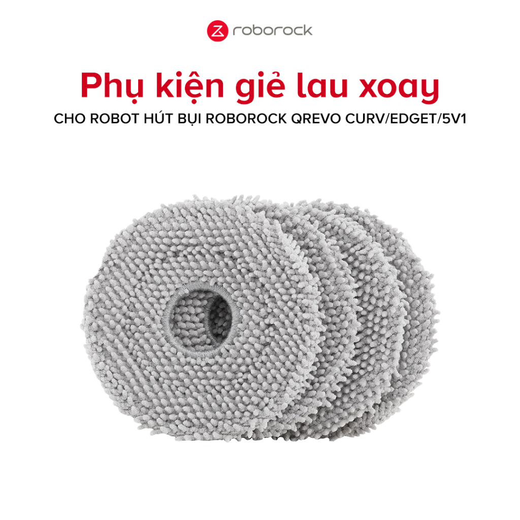 Phụ kiện giẻ lau xoay cho Robot hút bụi Roborock Qrevo Curv/EdgeT/5V1