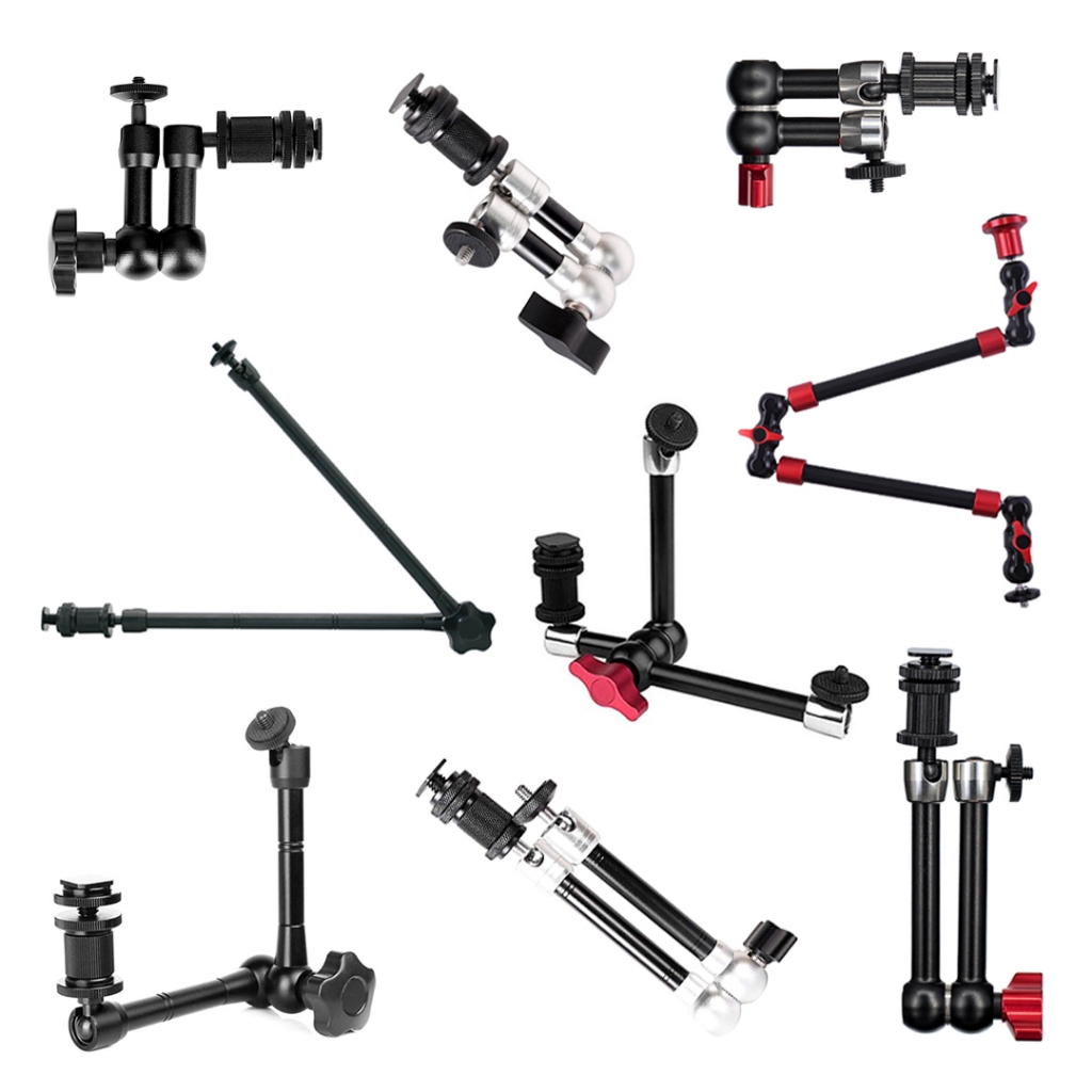 Magic Arm Đa Năng Gắn Đèn LED, Microphone, Hot Shoe Cho Máy Ảnh, Điện Thoại, Tripod