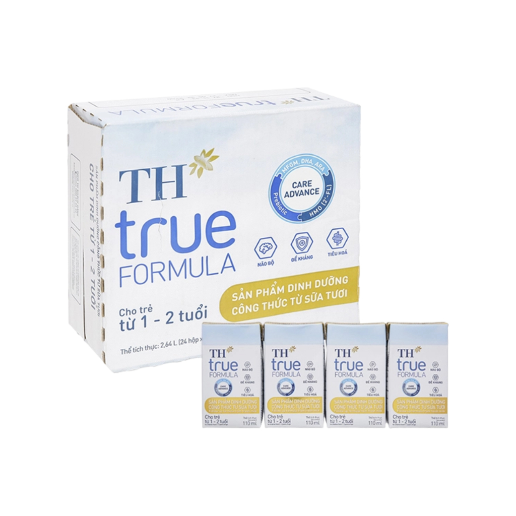 Thùng 24 hộp sữa pha sẵn TH true Formula 110 ml (1 - 2 tuổi)