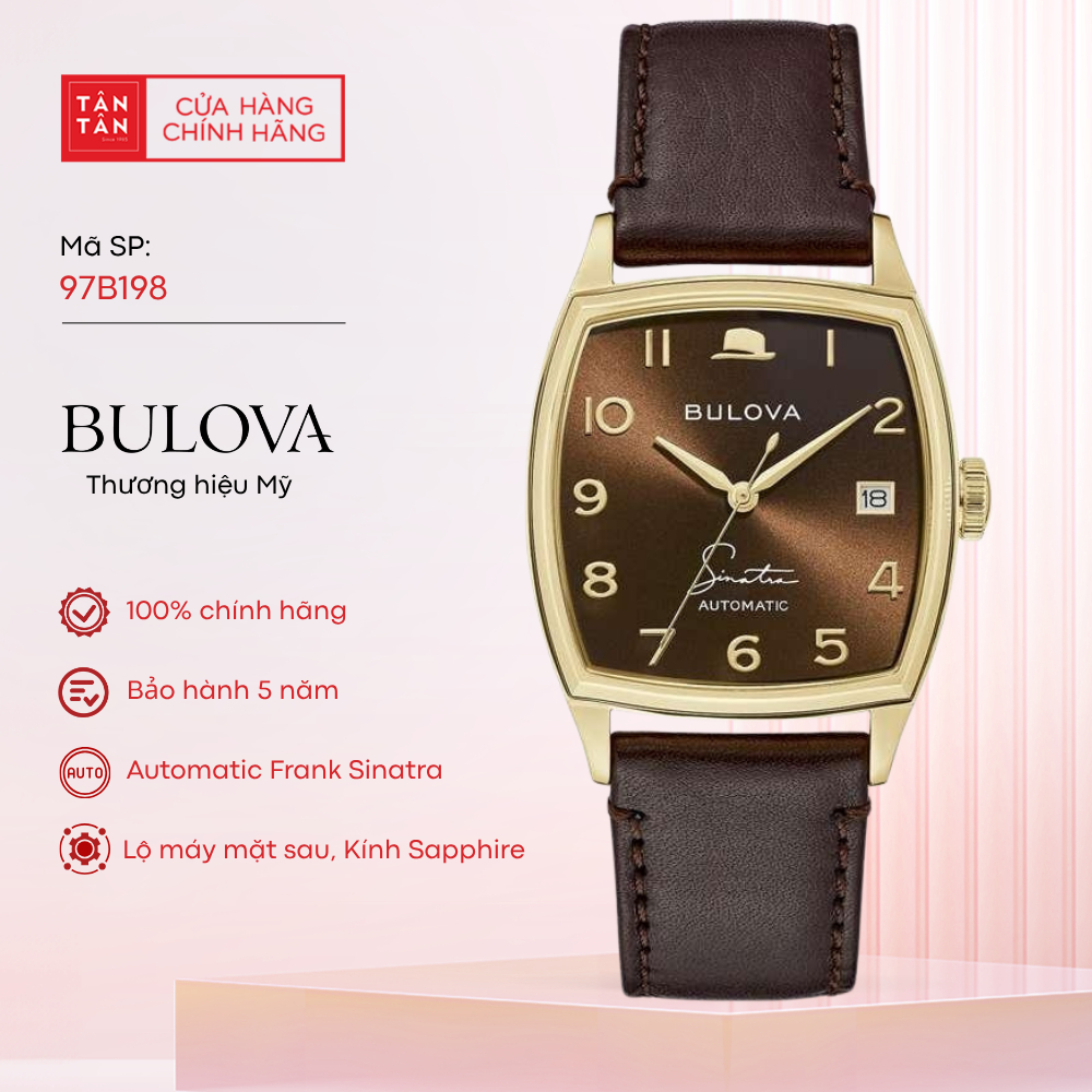 Đồng Hồ Nam Bulova  97B198 Automatic 33.5mm - Đồng Hồ Tân Tân