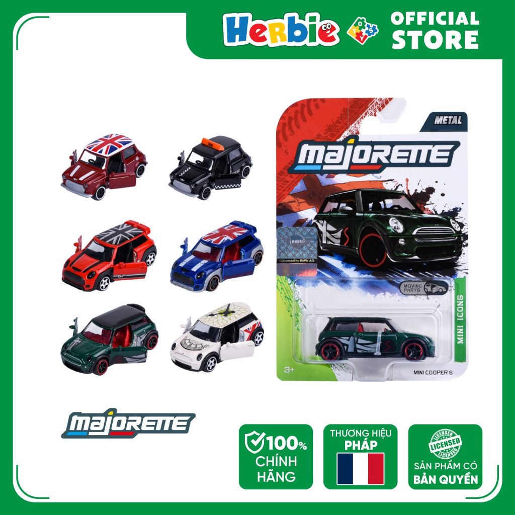 Đồ Chơi Xe Mô Hình MAJORETTE MINI Premium Cars 8504100005 - Herbie Toys