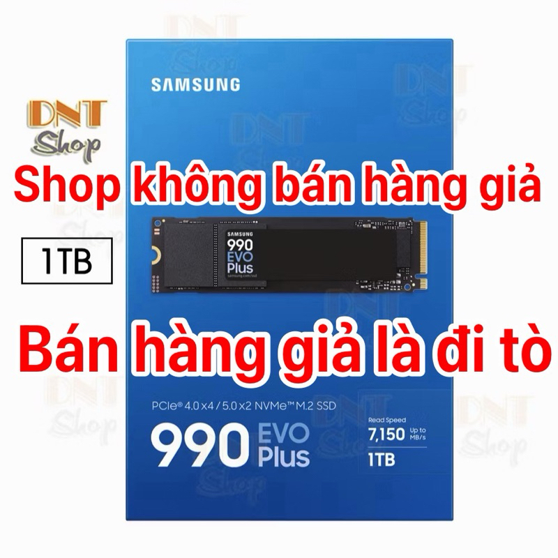 Ổ cứng SSD Samsung 990 EVO PLUS 1TB New 100% PCIe 4.0 x4 / 5.0 x2 M.2 NVMe V-NAND M.2 2280 (MZ-V9S1T