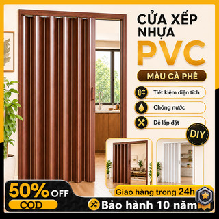 Cửa Nhựa Xếp Cửa Nhựa Nhà Vệ Sinh Toilet WC Kéo Ngăn Phòng PVC Cao Cấp Thanh Nhôm Nam Châm Hiện Đại Dày Dễ Lắp Đặt