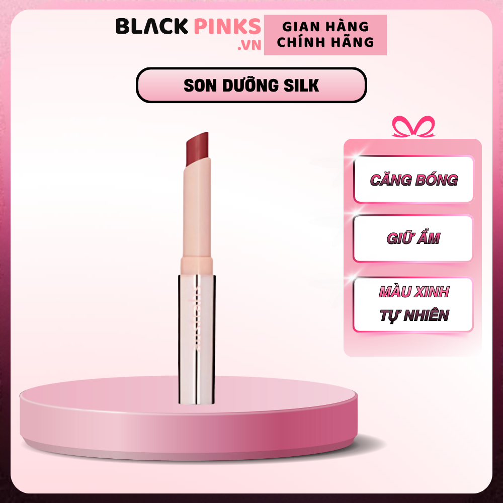 Son dưỡng có màu Australis Silk 1.4g mềm môi cấp ẩm tự nhiên
