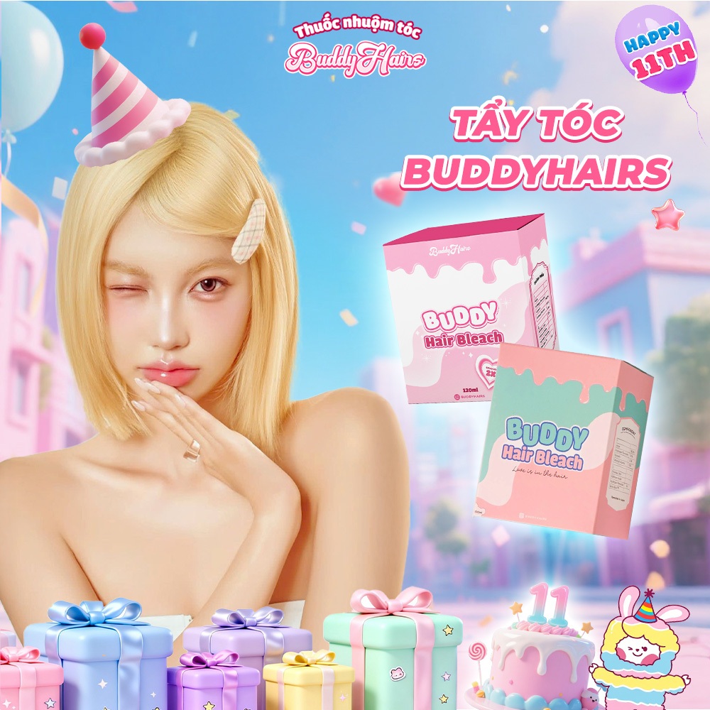 Thuốc tẩy tóc Buddyhairs - Tẩy nhẹ rửa màu dễ dàng sử dụng của Buddyhairs, Buddyhair, Buddy.hairs