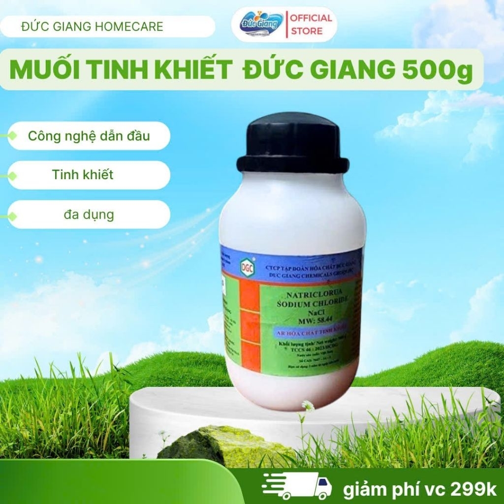 Muối tinh khiết Đức Giang NaCl - 500g