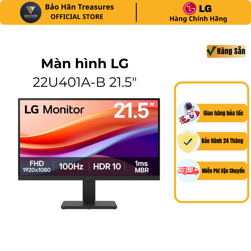 Màn hình LG 22U401A-B ( 21.5 inch/ FHD/ VA/ 100Hz/ 1ms) - Hàng chính hãng