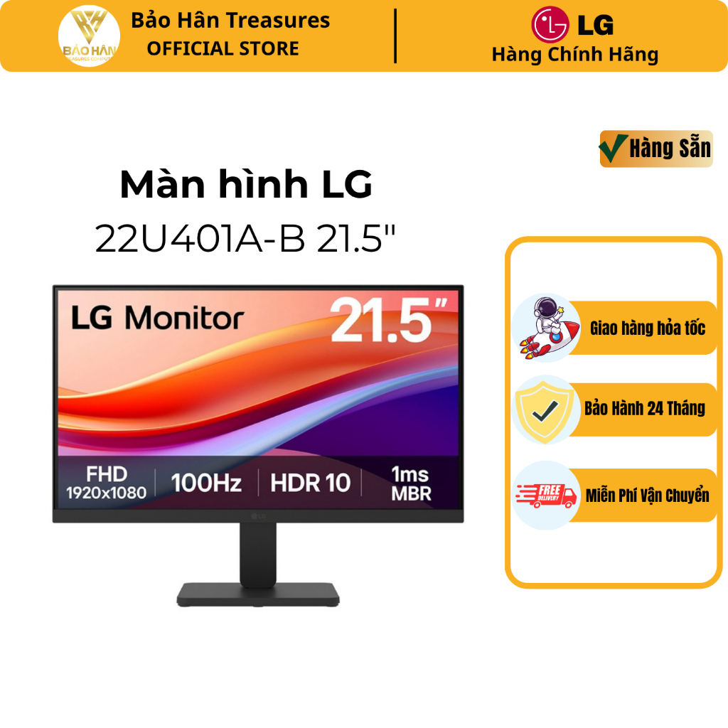 Màn Hình LG 22U401A (21.5 inch - VA - FHD - 100Hz - 1ms ) - Hàng Chính Hãng