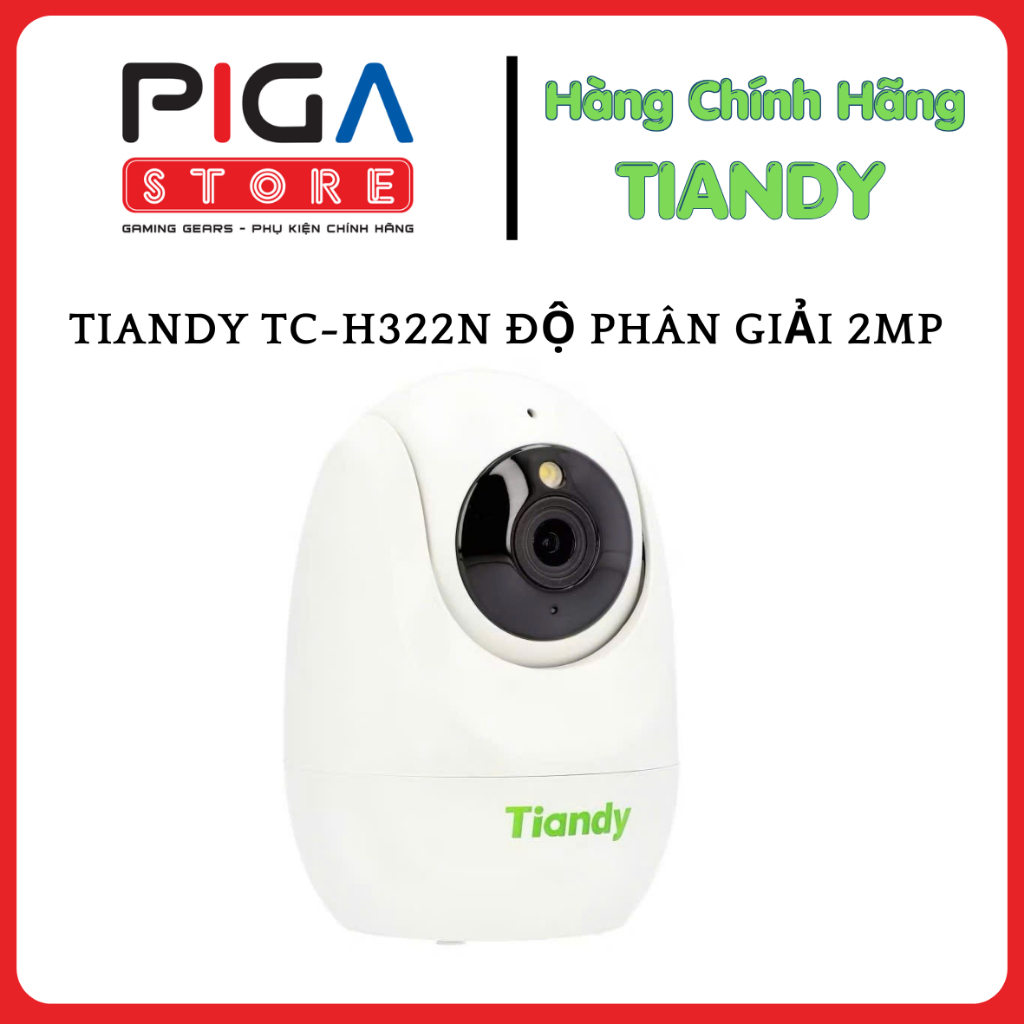Camera wifi GIÁ RẺ - TIANDY TC-H322N độ phân giải 2MP, quay 360 độ, chế độ quan sát ban đêm