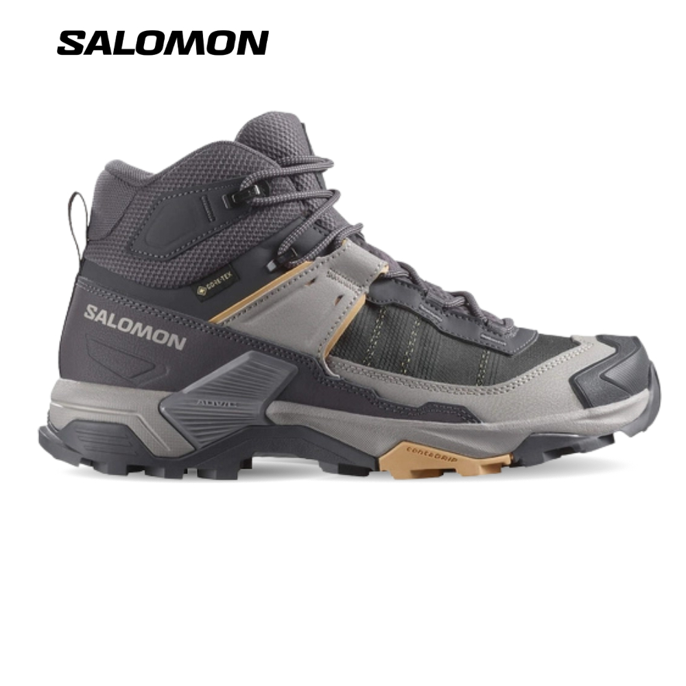 Salomon Nữ X Ultra 5 Gore-Tex Mid Giày Hiking Nine Iron/Gull/Soft Clay L47754500