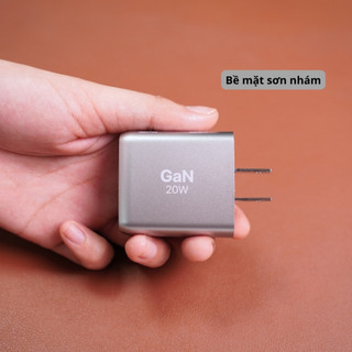 (Mới) Củ Sạc Nhanh 20W Velasboost, Sạc Nhanh PD/PPS 20W, Cổng Sạc Type-C, Công Nghệ GaN, Vỏ PC + ABS Cao Cấp - levu01