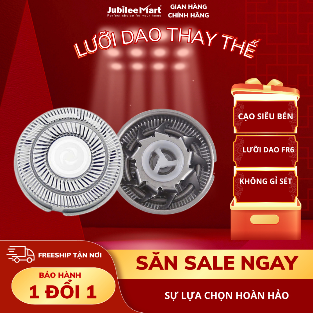 Bộ Lưỡi Dao Cạo Râu Thay Thế FR6 - Lưỡi Dao Thay Thế Thép Không Gỉ