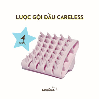 LƯỢC SILICON GỘI ĐẦU Careless | Lược cao su đúc nguyên khối  | Lược gội đầu silicon | Sạch sâu, Đã ngứa khi gội |