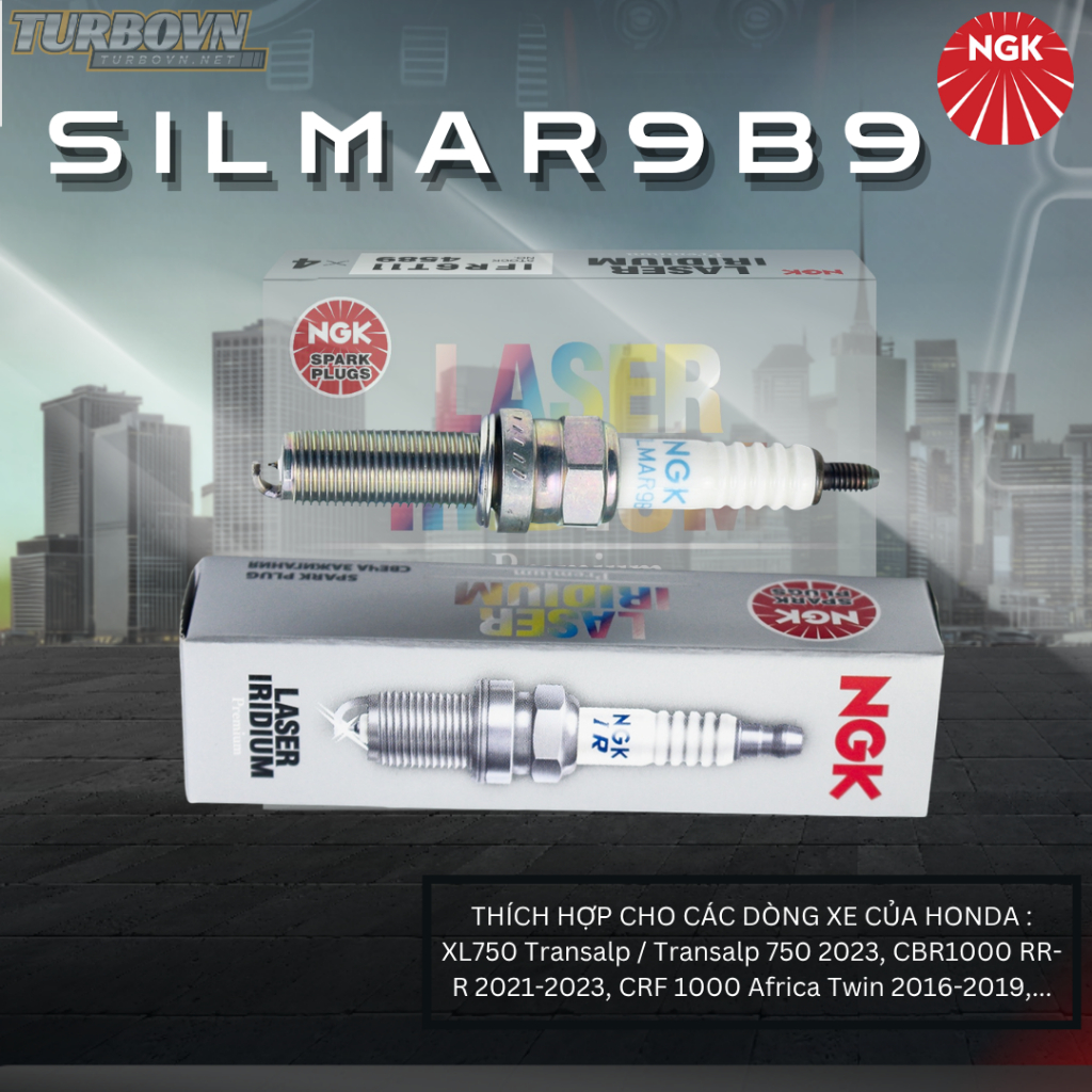 BUGI NGK LASER IRIDIUM SILMAR9-B9 CHO XE HONDA