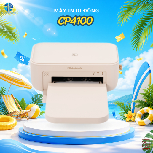 [CHÀO HÈ] Máy In Ảnh Hprt CP4100 - Máy In Kết Nối Bluetooth Hỗ Trợ In Qua Điện Thoại, In Không Cần M