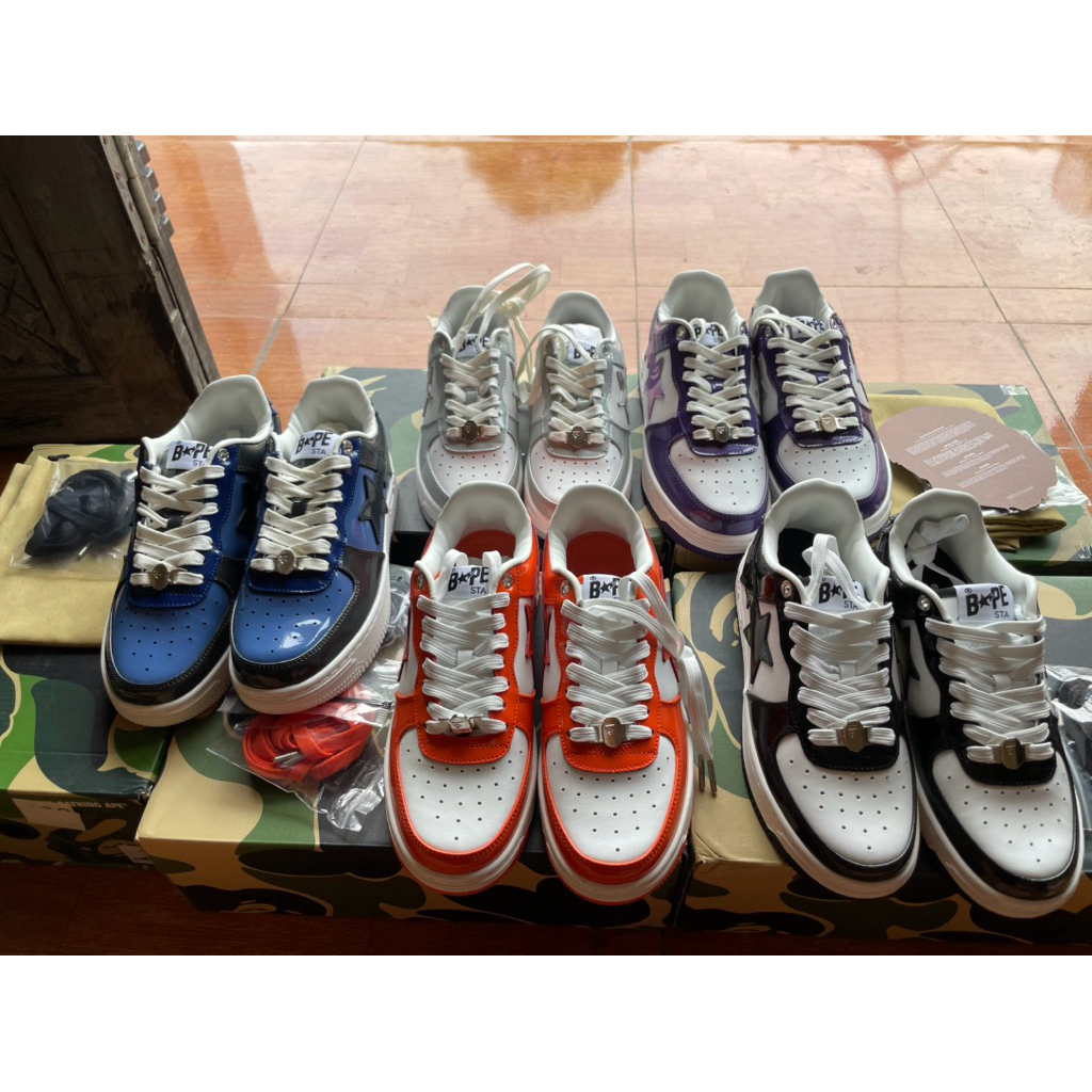 giày sneaker giày thể thao cổ thấp bape sta