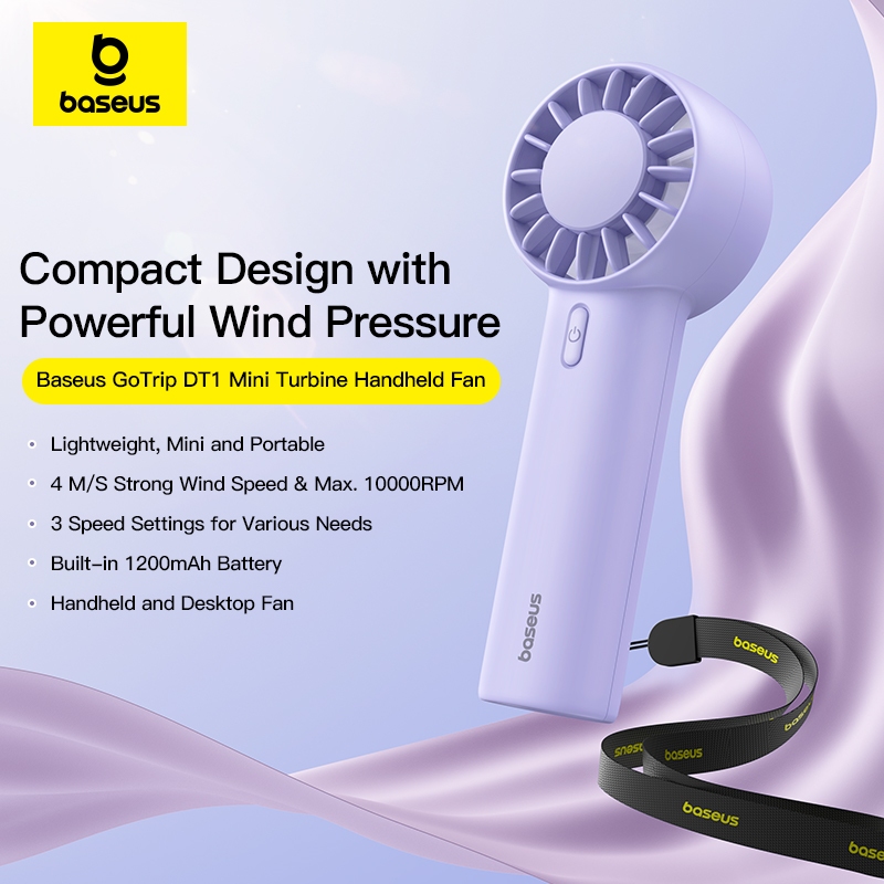 Quạt Cầm Tay Turbo Jet GoTrip DT1 Nhiều Màu – Gió Mạnh Cực Đỉnh！ | BigBuy360 - bigbuy360.vn