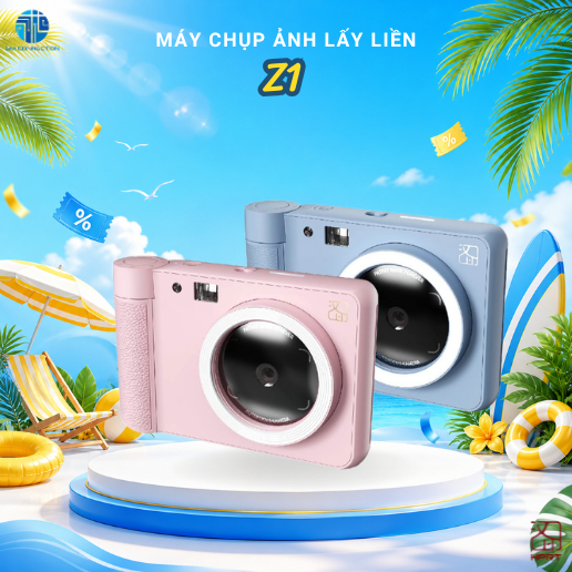 [CHÀO HÈ] Máy Chụp Ảnh Lấy Liền Hprt Z1 - Không Cần Mực In, Kết Nối Bluetooth