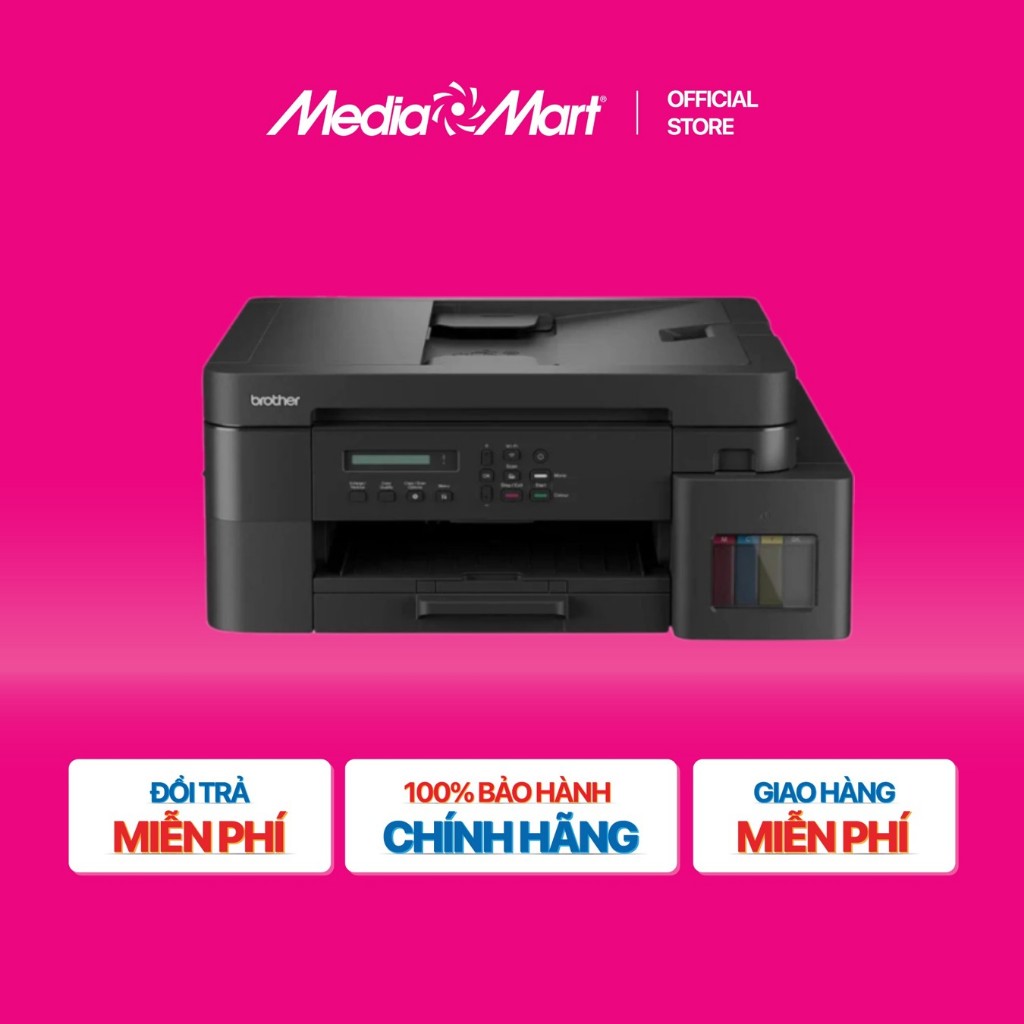 [SieuthiMediaMart] Máy in phun màu Brother DCP-T830DW BH chính hãng-Ship0đ