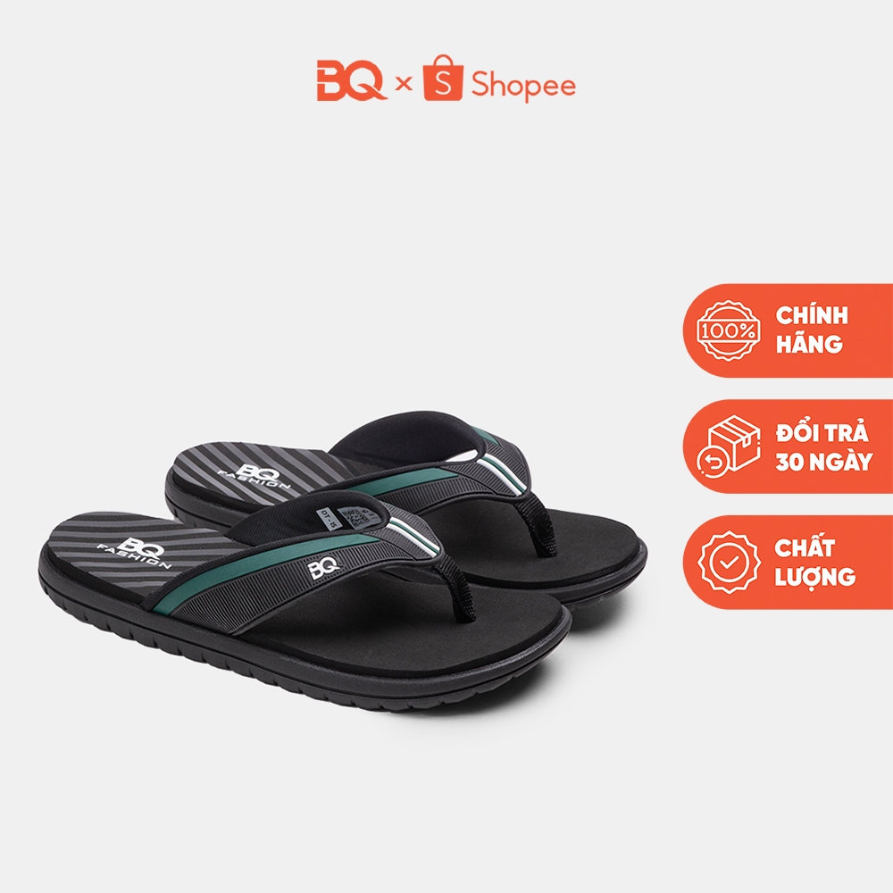 Dép xỏ ngón kẹp nam phối màu đế bằng êm nhẹ BQ D D01