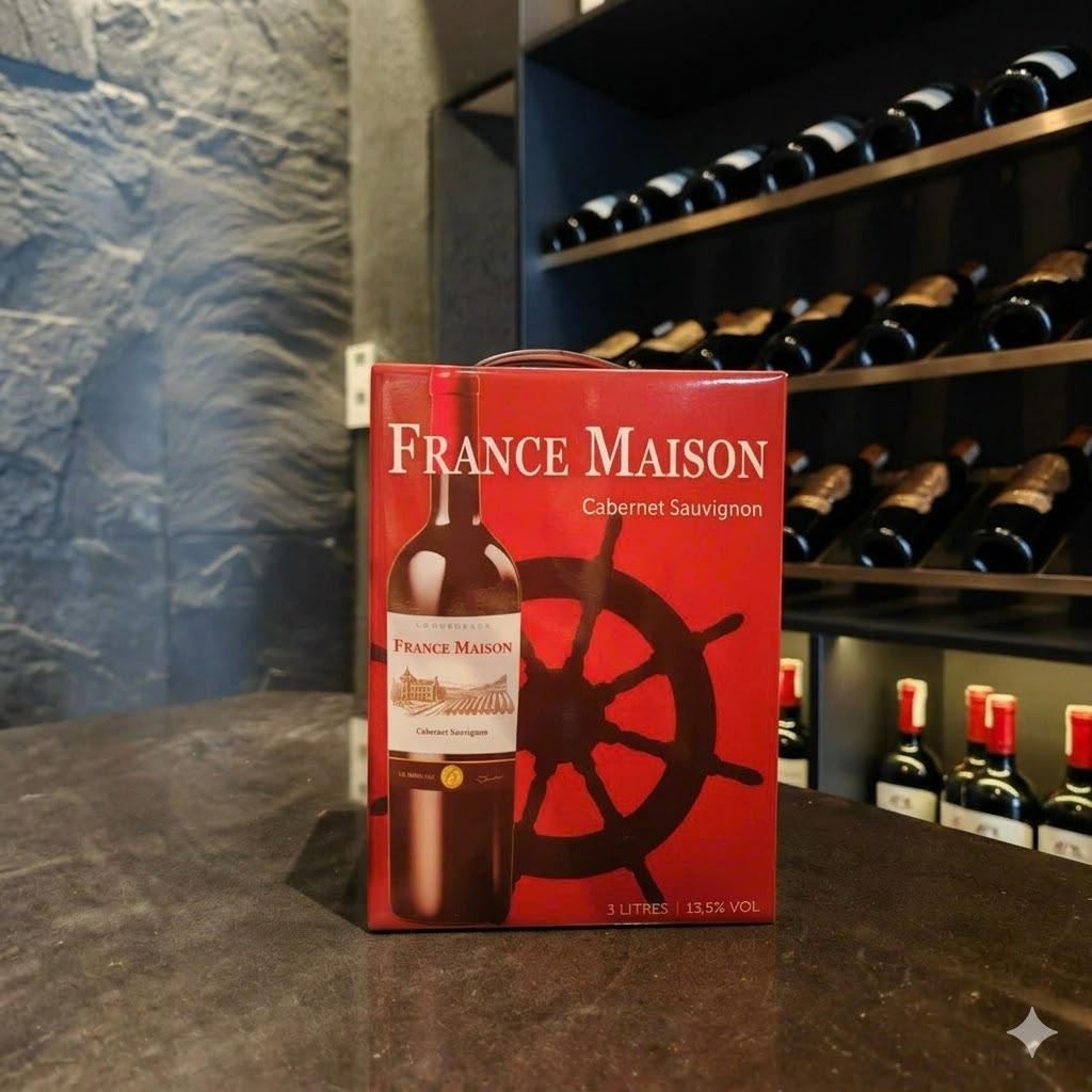 Rượu vang bịch France Maison 3 lít nhập khẩu Pháp