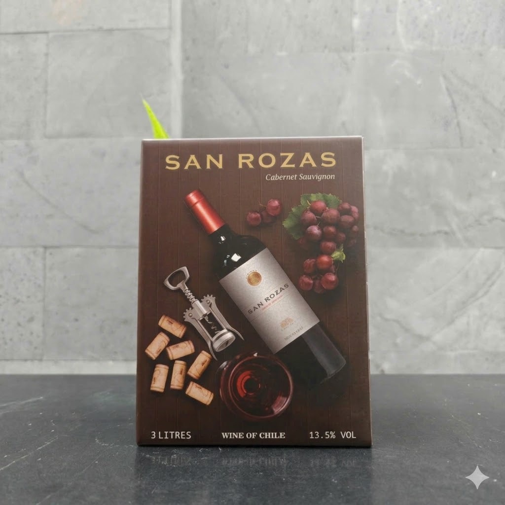 Rượu vang bịch Chile San Rozas 3 lít nhập khẩu