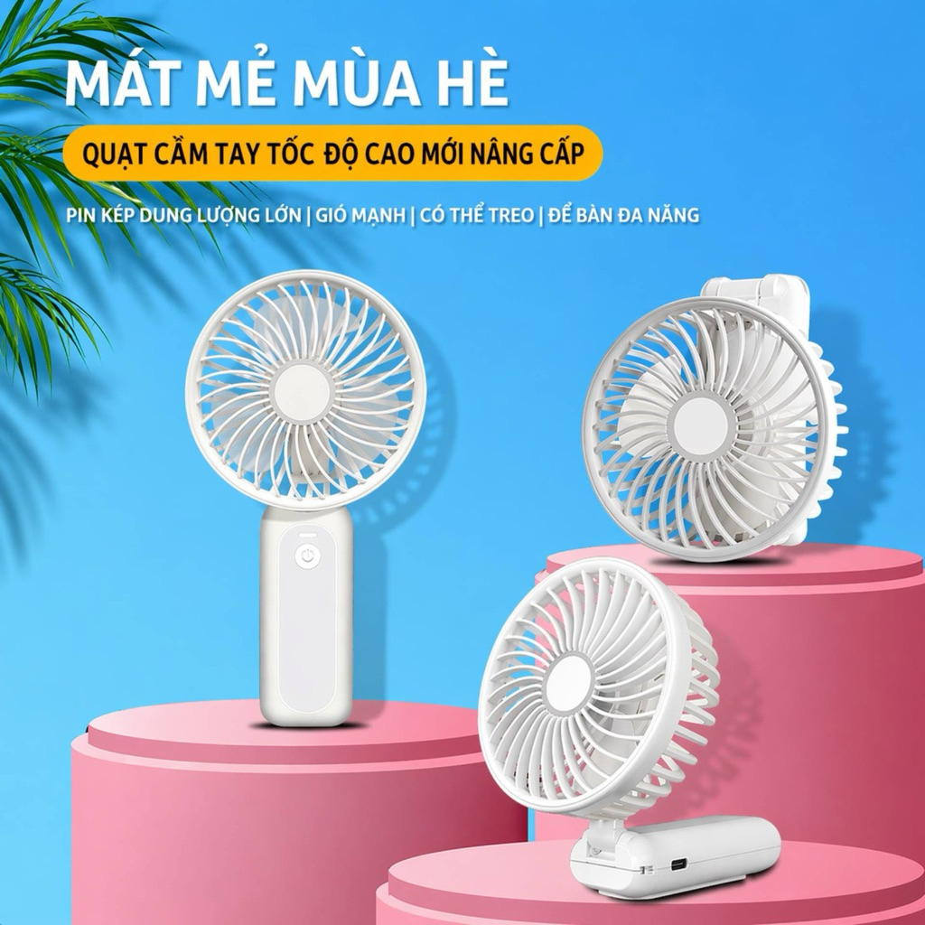 Quạt M2 siêu mạnh khủng khiếp , dung lượng pin 4000mah , động cơ phản lực, gập để bàn tiện lợi | BigBuy360 - bigbuy360.vn
