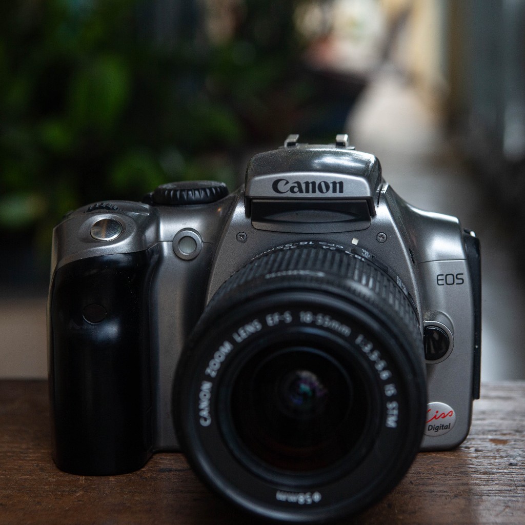 Canon EOS Kiss Digital - Canon Zoom Lens EF-S 18-55mm f/3.5-5.6 IS STM [DSLR]