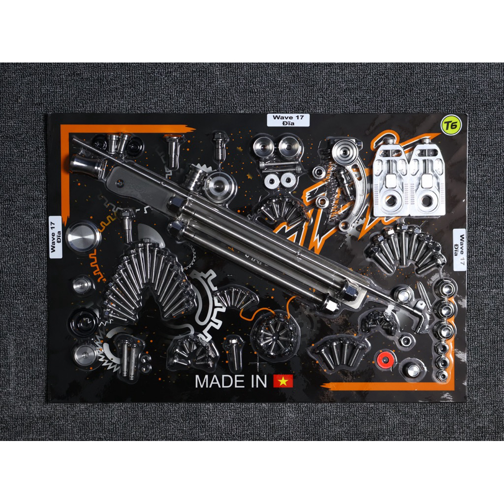 [FULL ỐC VỈ SALAYA] – CHO XE WAVE - con ốc chuẩn Thái - mặt ốc kiểng nhiều mẫu