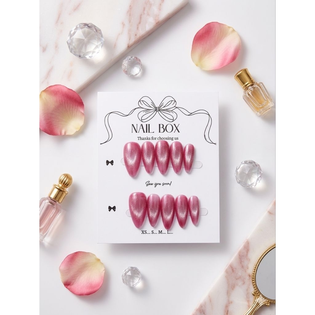 [Nailbox] Pink Cat Eye Velvet
