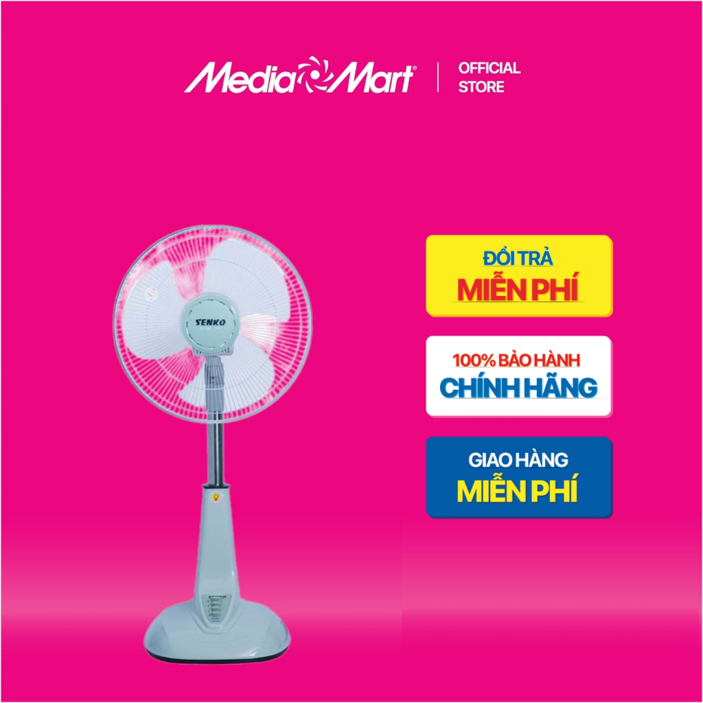 [ Mediamart Mall ] Quạt lửng Senko LS103/LS1630-ống sắt BH chính hãng,Ship 0đ