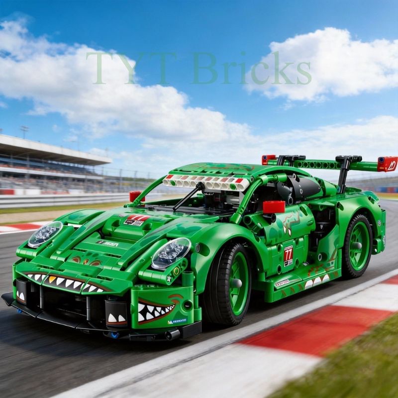 [Technic] Đồ chơi mô hình xe đua 911 GT3 REXY đội AO Racing - thiết kế chi tiết, dễ lắp ráp