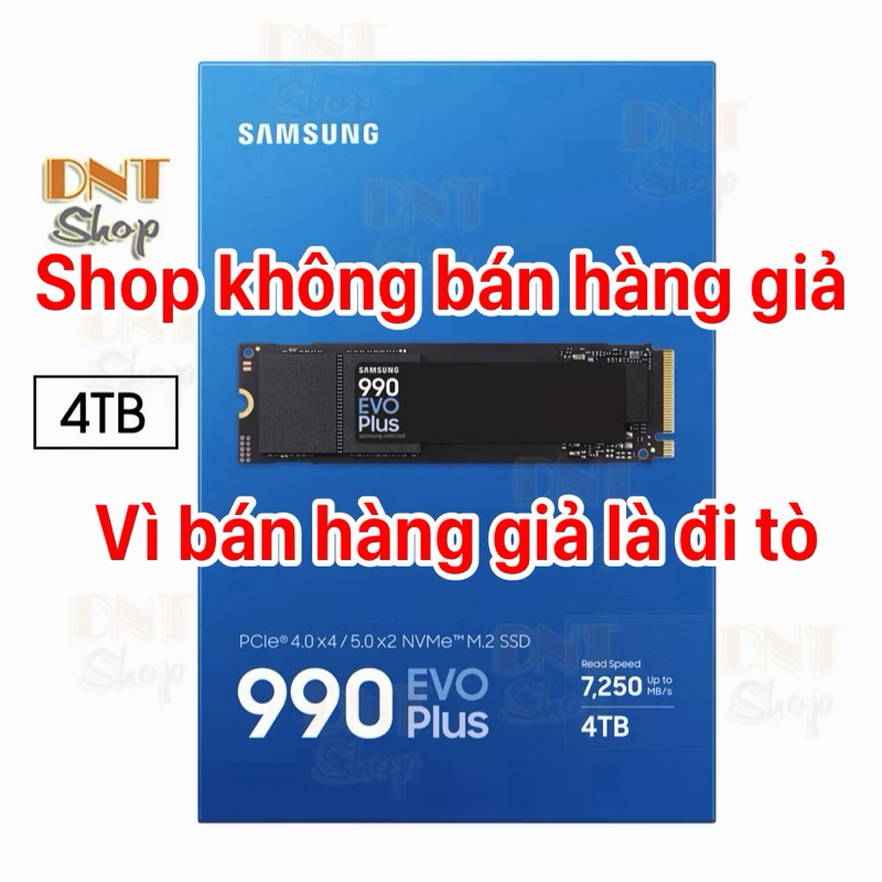 Ổ cứng SSD Samsung 990 EVO PLUS 4TB New 100% PCIe 4.0 x4 / 5.0 x2 M.2 NVMe M.2 2280 (MZ-V9S4T0B)