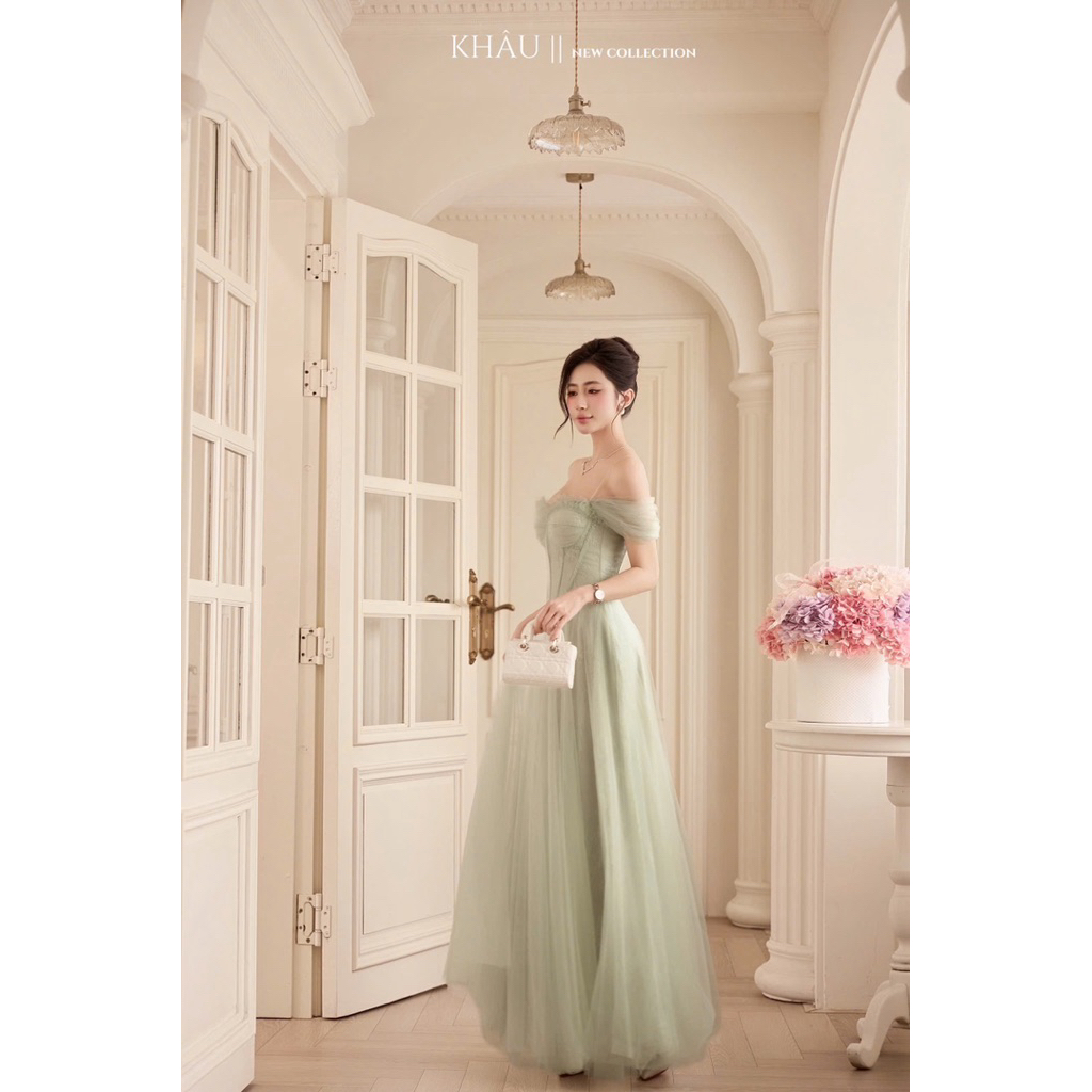 ĐẦM TRỄ VAI KHÂU DESIGN