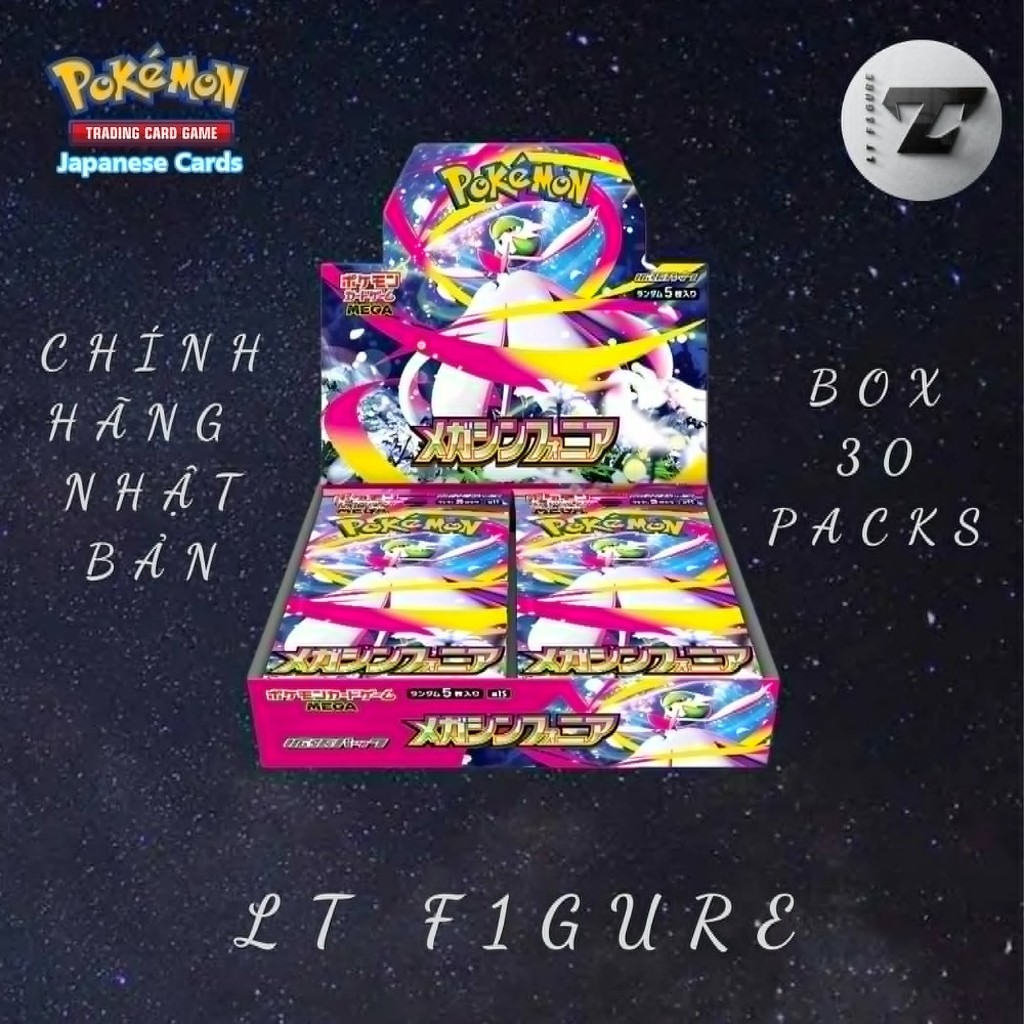 [LT F1GURE] Thẻ Card Game Pokemon - Box Pokemon Mega Symphonia (Box M1S - 30 pack) - Chính Hãng Nhật