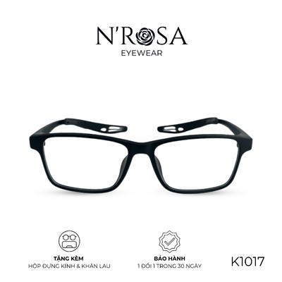 Gọng Kính Thể Thao N’ROSA K1017 – Thiết Kế Siêu Nhẹ, Chống Trượt, Form Vuông Mạnh Mẽ