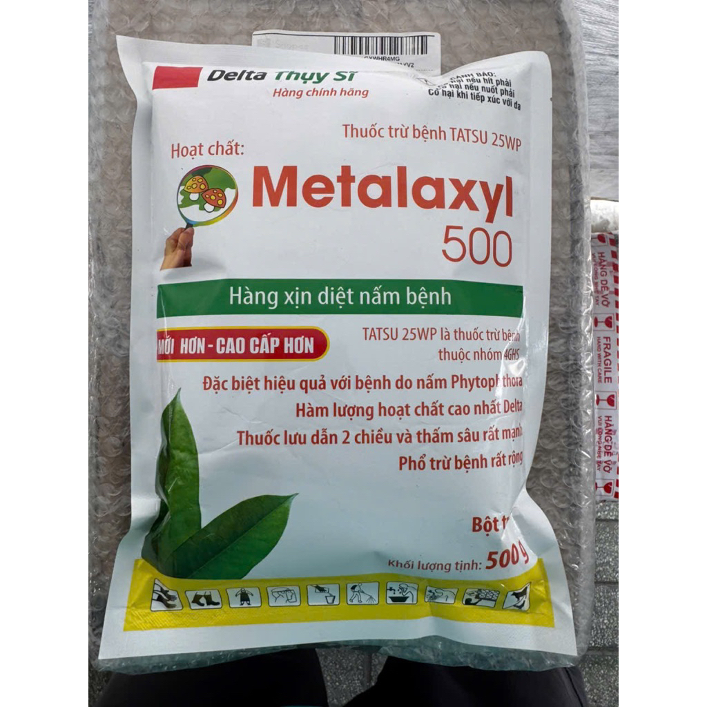 METALAXYL 500WP gói [ 500g ] [ Delta thụy sĩ ]đặc tri hiệu quả với bênh do nấm gây ra