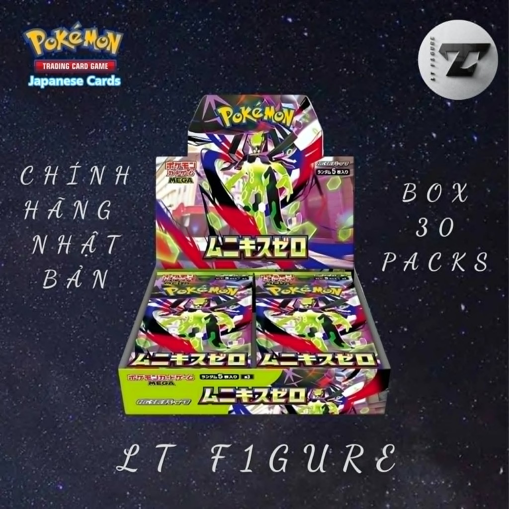 [LT F1GURE] Thẻ Card Game Pokemon - Box Pokemon Nihil Zero (Box M3 - 30 pack) - Chính Hãng Nhật Bản