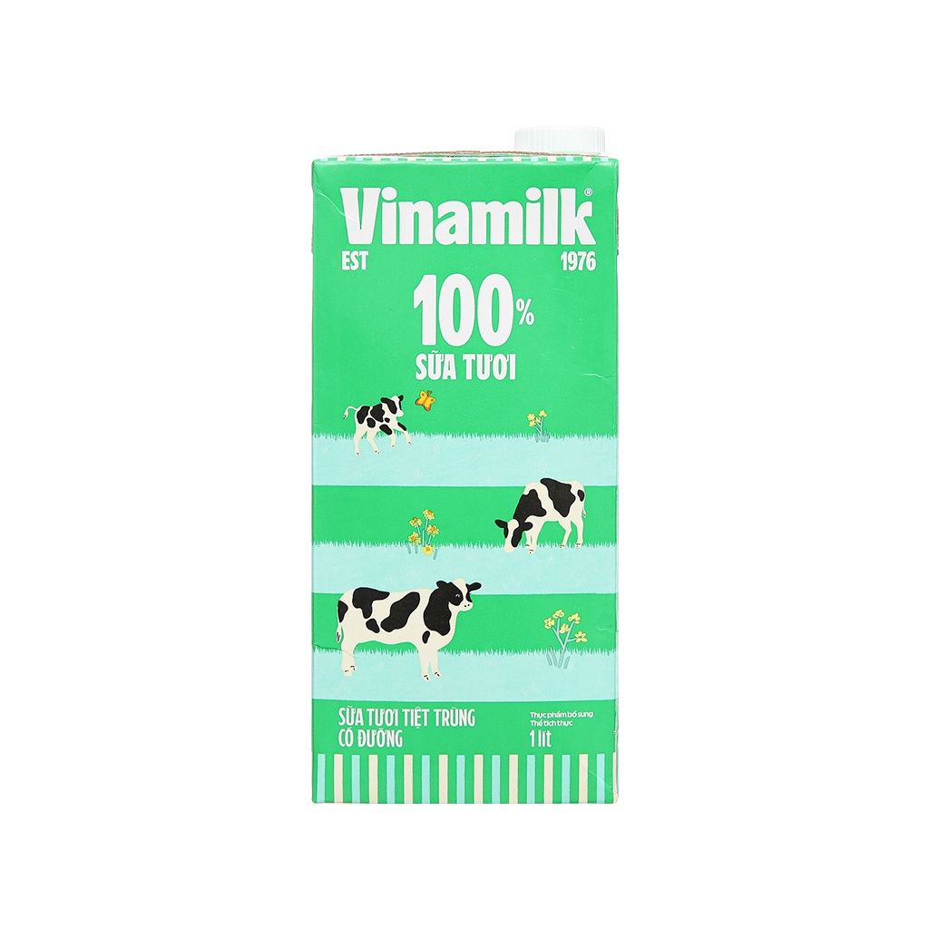 Sữa tươi tiệt trùng không đường Vinamilk - Loại 1 Lít