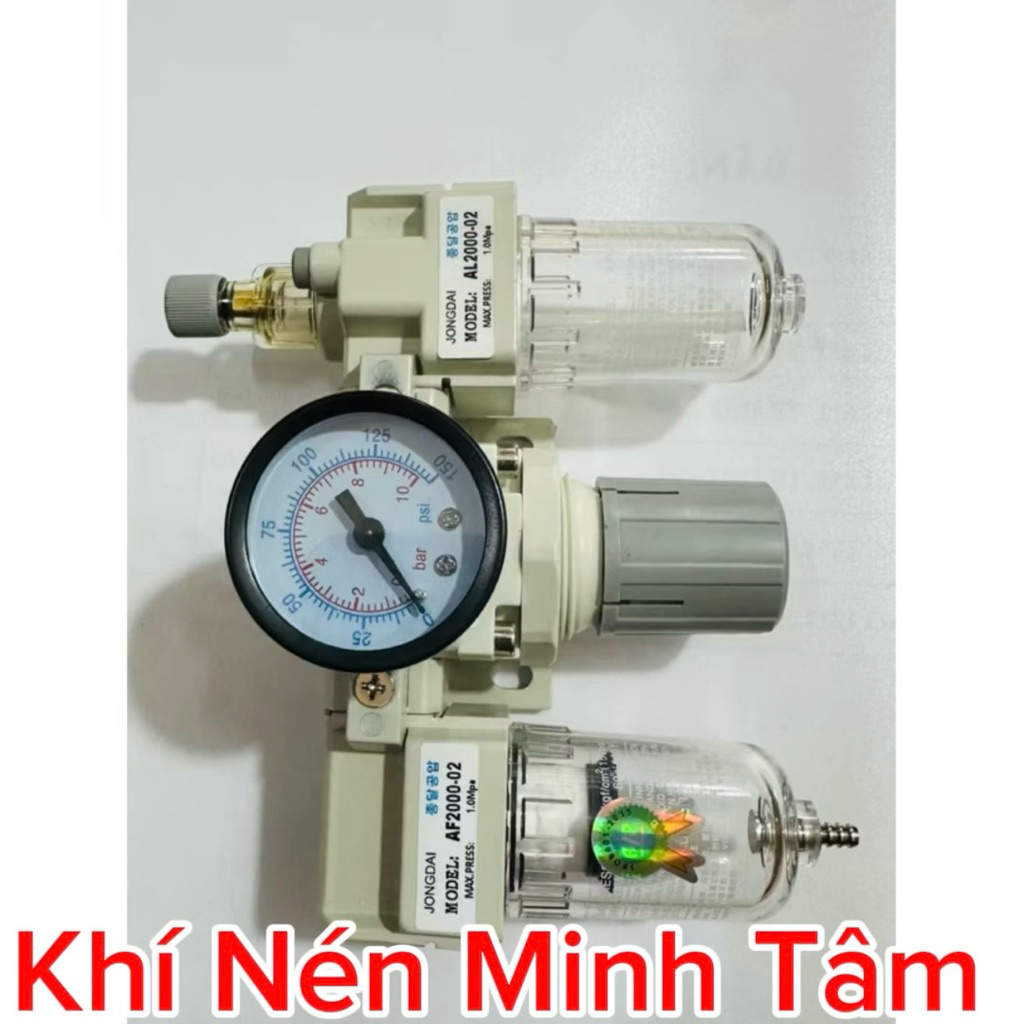 Bộ 3 lọc tách nước máy nén khí  AC2000-02 và  AC3000-03