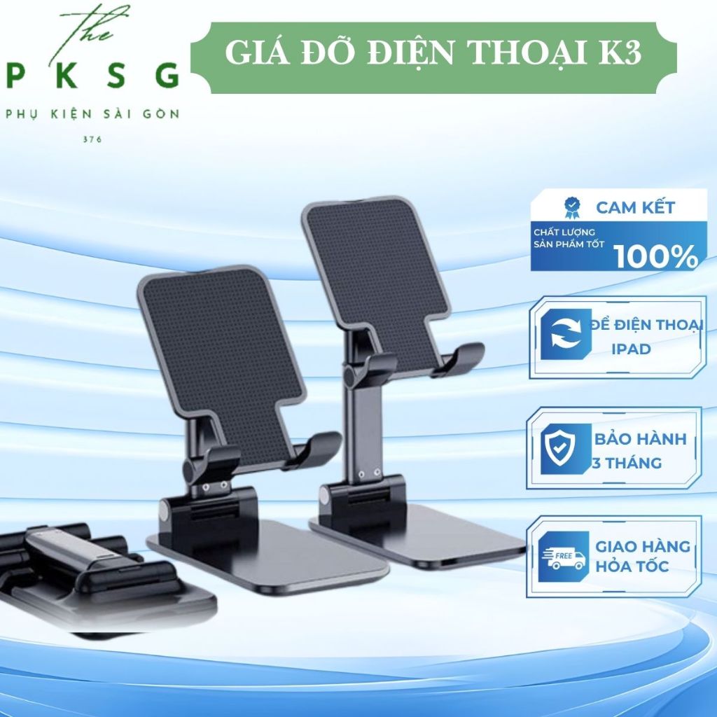 Giá đỡ điện thoại K3 Kệ Đỡ Điện Thoại Gập Gọn Để Bàn tiện lợi-PKSG SHOP