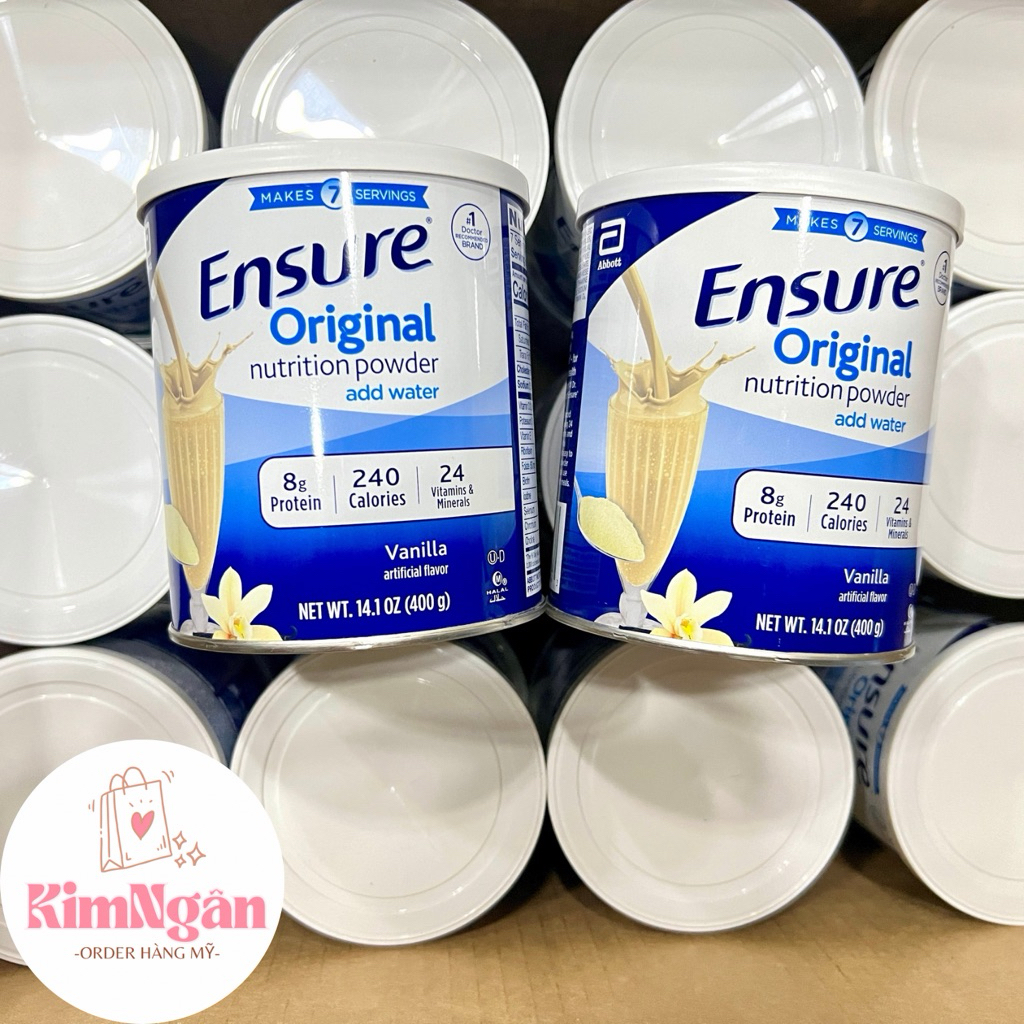 [Hàng Mỹ] Sữa bột Ensure 400g mẫu mới của Mỹ